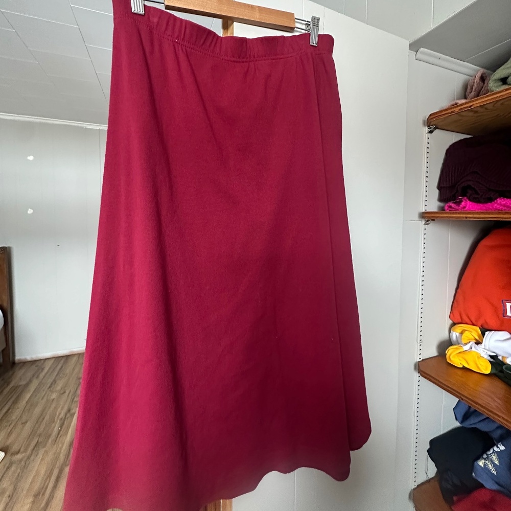 Wine colored skirt